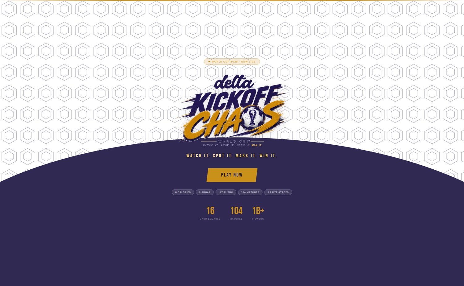 Kickoff Chaos landing page